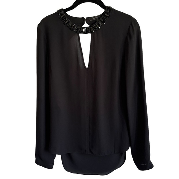 BCBGMAXAZRIA Frances Jewel-Neck Top, Size XXS - Picture 4 of 11